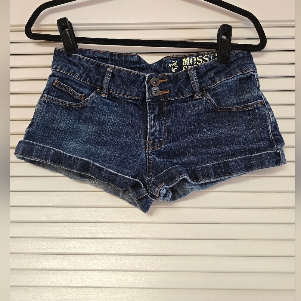 Mossimo Supply Co - Blue Denim Casual Cotton Jean Shorts With Pockets